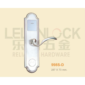 High Class Zinc Alloy Material Digital Type Card Door Lock With Level Handle, Hotel Lock